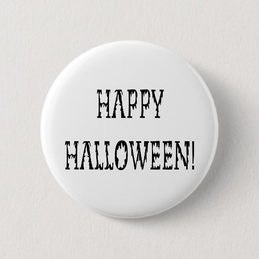 Happy Halloween Deadworld Tekst Ronde Button 5,7 Cm (Voorkant)