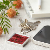 Happy Halloween Deadworld Tekst Sleutelhanger (Zijkant)