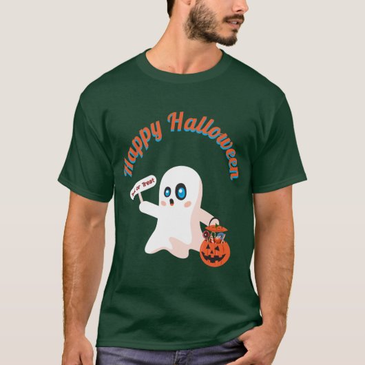 Happy Halloween Deep Forest T-Shirt (Voorkant)