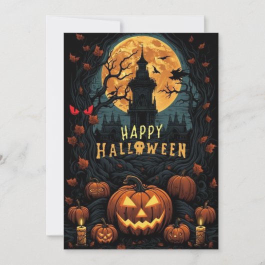 happy halloween design kaart (Voorkant)