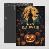 happy halloween design kaart (Voorkant / Achterkant)