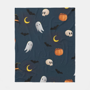 Happy Halloween Designer Pattern Comfortable Fleece Deken