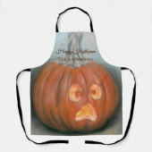 Happy Halloween die Jack O Lantern Pumpkin filmt Schort (Voorkant)