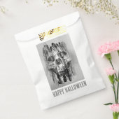 Happy Halloween. Distressed skull Bedankzakje (Gezegeld)