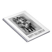 Happy Halloween. Distressed skull Notitieboek (Rechterzijde)