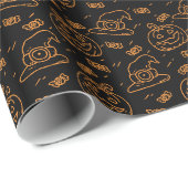 Happy Halloween Ditzy Pattern | Cadeaupapier (Rol Hoek)