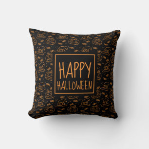 Happy Halloween Ditzy Pattern   Sierkussens Kussen