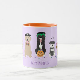 Happy Halloween Dogs Paars Mok