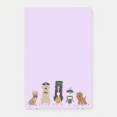 Happy Halloween Dogs Paars Post-it® Notes (Voorkant)