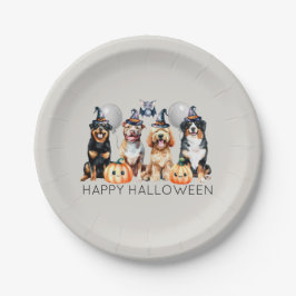Happy Halloween Dogs Papieren Bordje