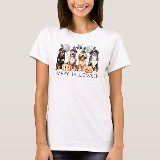 Happy Halloween Dogs T-shirt (Voorkant)
