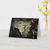 Happy Halloween Doll Head Kaart (Gele Bloem)