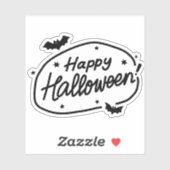Happy Halloween doodle Sticker (Vel)
