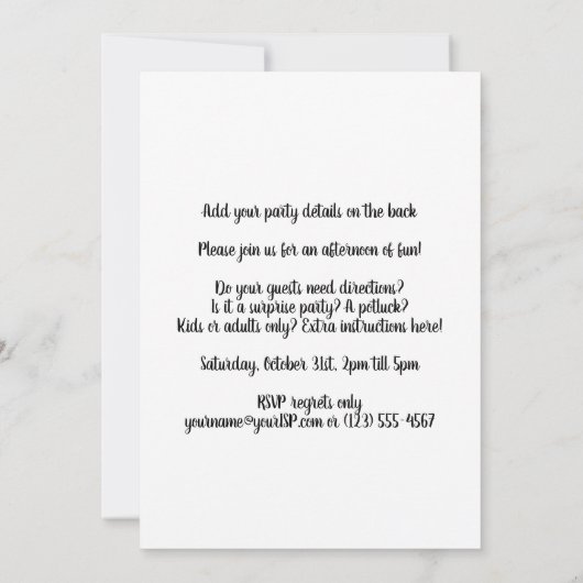  Happy Halloween door Ellen Clapsaddle Party Kaart (Achterkant)