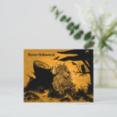 Happy Halloween door Fidel, het kleine bos Goblin Briefkaart (Staand voorkant)