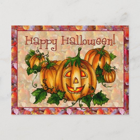 HAPPY HALLOWEEN door SHARON SHARPE Briefkaart (Voorkant)