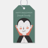 Happy Halloween Dracula Cadeaulabel (Voorkant)