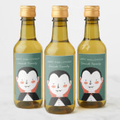 Happy Halloween Dracula Wijn Etiket (Flessen)