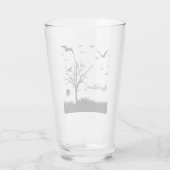 Happy Halloween Drink bril Glas (Achterkant)