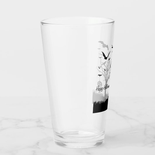 Happy Halloween Drink bril Glas (Rechts)