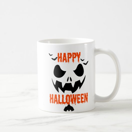 Happy Halloween Dripping Text Design Koffiemok (Rechts)