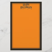 Happy Halloween Drippy-tekst Afbeelding Briefpapier (Voorkant)
