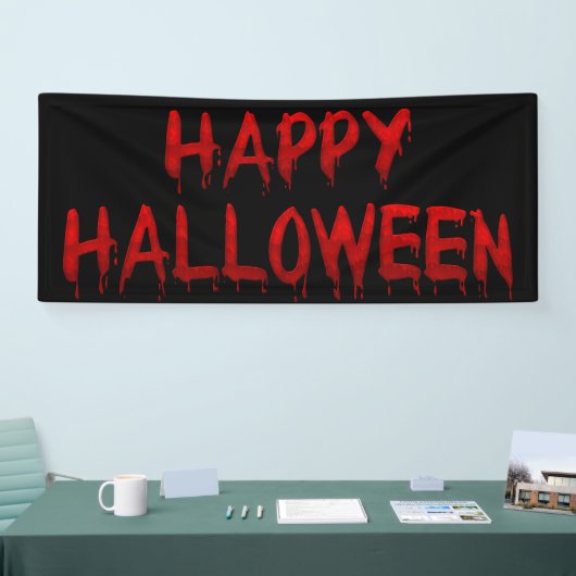 Happy Halloween Driving Blood Spandoek (Beurs)