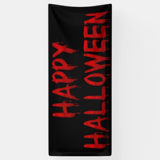 Happy Halloween Driving Blood Spandoek (Verticaal)