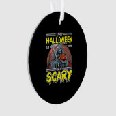 Happy Halloween Eat Drink And Be Scary Cool  Ornament (voorkant)
