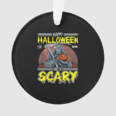 Happy Halloween Eat Drink And Be Scary Cool  Ornament (voorkant)