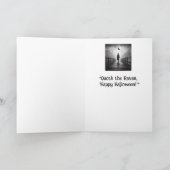 Happy Halloween Edgar Allan Poe Raven Poem Kaart (Binnen)