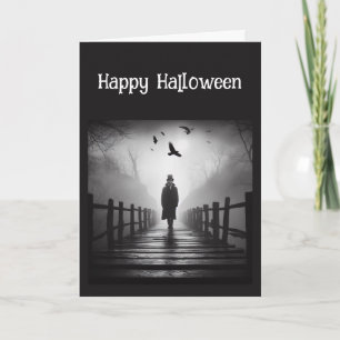 Happy Halloween Edgar Allan Poe Raven Poem Kaart