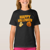 Happy Halloween Eenvoudige Kleding Minimalistische T-shirt (Voorkant)