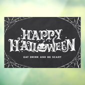 Happy Halloween eet Drink en is eng Raamsticker (Vel 3)