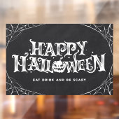 Happy Halloween eet Drink en is eng Raamsticker (Vel 2)