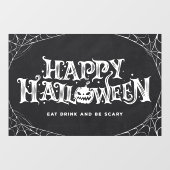 Happy Halloween eet Drink en is eng Raamsticker (Vel)