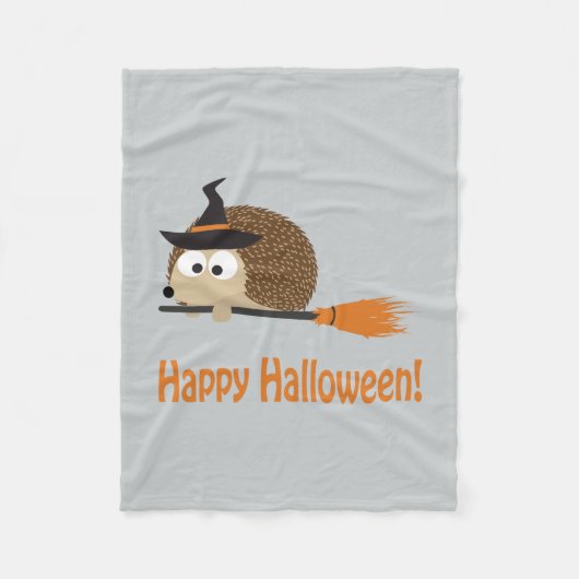 Happy Halloween! Egel Witch Fleece Deken (Voorkant)