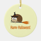 Happy Halloween! Egel Witch Keramisch Ornament (Voorkant)