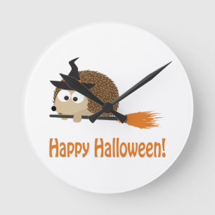 Happy Halloween! Egel Witch Ronde Klok