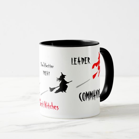Happy Halloween en Best Witches grappige gewoonte Mok (Voorkant rechts)