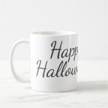 Happy Halloween en familienaam kalligrafie modern