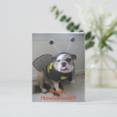 Happy Halloween, English Bulldog Feestdagenkaart (Staand voorkant)