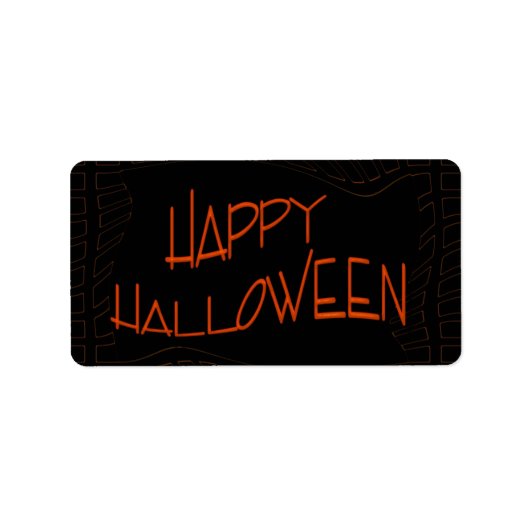 Happy Halloween Etiket (Voorkant)