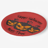 Happy Halloween Evil Bord Pumpkins Paper (Gekanteld)