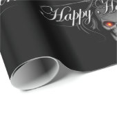 Happy Halloween Evil Skull Cadeaupapier (Rol Hoek)