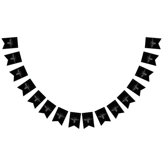 Happy Halloween Evil Skull Vlaggetjes (Alle)