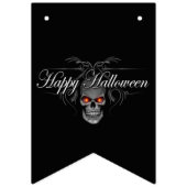 Happy Halloween Evil Skull Vlaggetjes (Eerste vlag)