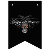 Happy Halloween Evil Skull Vlaggetjes (Derde vlag)