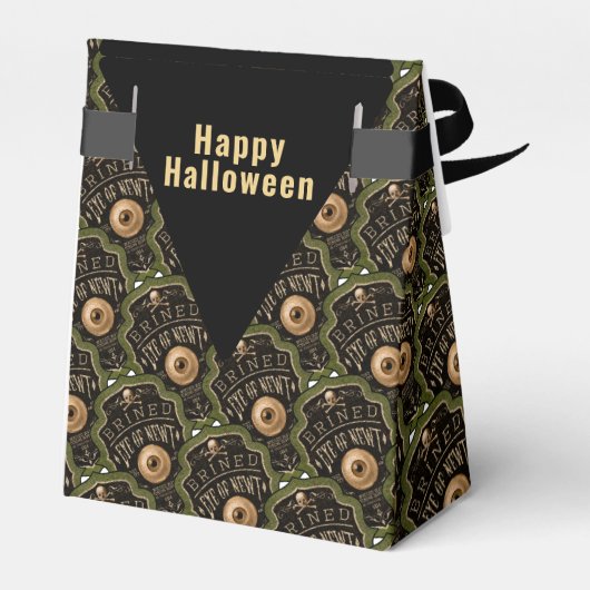 Happy Halloween  "EYE OF NEWT" Bedankdoosjes (Achterkant)