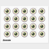 Happy Halloween Eye Ronde Sticker (Vel)